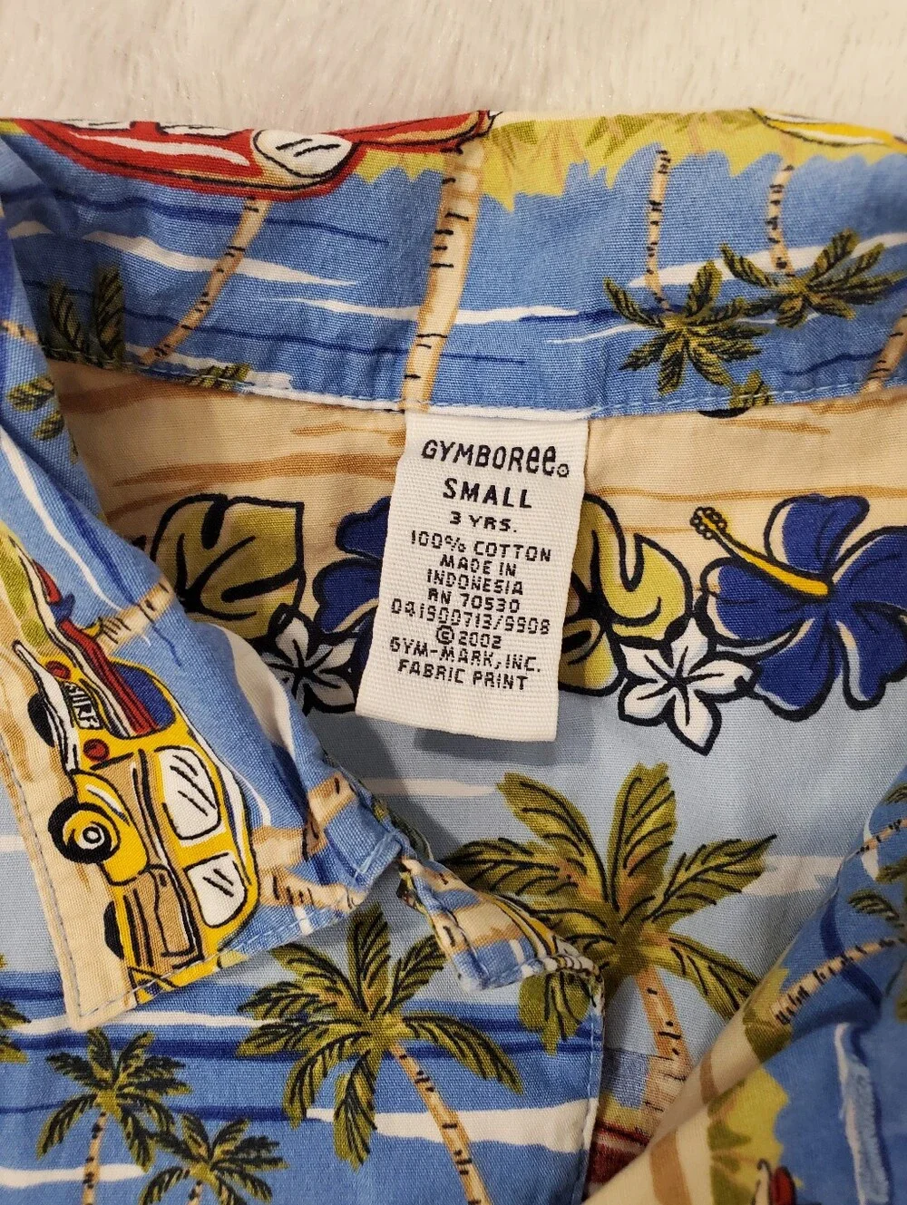 Gymboree Button Down Hawaiian Style Shirt 3T
